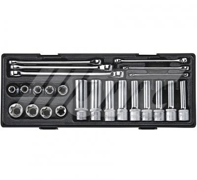JTC-K4241 1/2"DR.24PCS E型套筒組